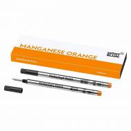 MONTBLANC 2 ROLLERBALL REFILLS (M) ORANGE 115978