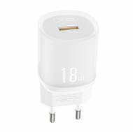 ��������� ������� 18W USB A XO L157 (EU) QC3.0 18W CHARGER WHITE